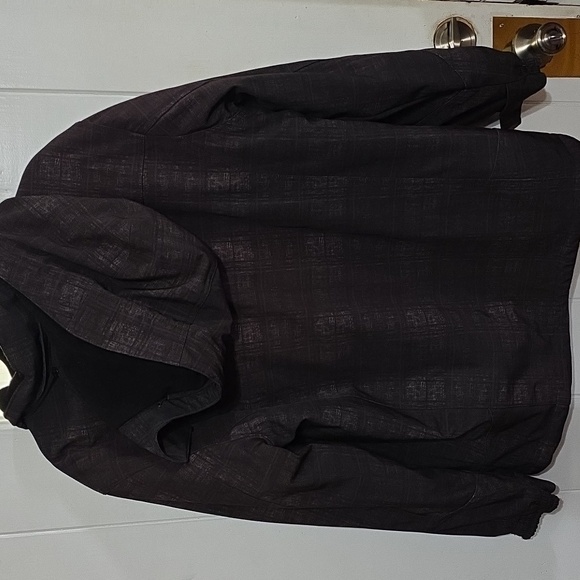 ZXBLK Label Mens Jacket Coat Black Removable Hood Zips Pockets Sz L GUC **READ** - Picture 11 of 16